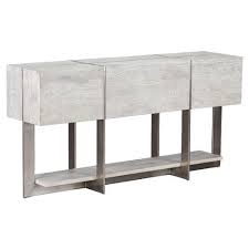 Felix Rustic Lodge Iron Inlaid Rectangular Grey Wash Console Table Wood Console Table Console Table Styling Wood Console