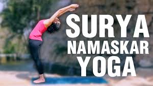 How To Do Surya Namaskar Poses Step By Step For Beginners Youtube Surya Namaskar Quick Meditation Bikram Yoga