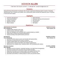 The ideal professional for the role is a flexible problem. Best Administrative Coordinator Resume Example Livecareer