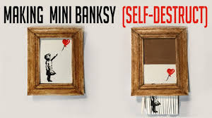 Right after the piece was sold for an impressive $1.4. Shredding Banksy Girl With Balloon Mini Painting To Music Shreddit Youtube