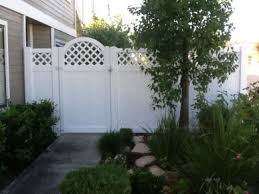 These utility fence enclosures look great. Vinyl Gates And Utility Doors Vinyl Products In Orange County