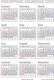 The above is the best collections of the philippines calendar templates for 2021 with public and regional holidays. Calendar 2020 Philipines Free Printable Pdf