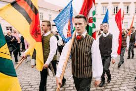 Lithuanians (85% of lithuania's population) are among the european ethnicities living in their it is difficult to say how many lithuanians live in these countries as many people of lithuanian heritage. Vilnius Lithuania People Dressed In Traditional Costumes Take Stock Photo Picture And Royalty Free Image Image 73986571
