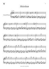 Shirohea From Naruto Shippuden Piano Sheet Music Piano Sheet Music Piano Sheet Sheet Music