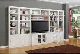 Shown in antique vintage slate finish. Boca Six Piece Entertainment Center Bookcase Belfort Furniture Wall Unit