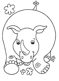 The spruce / miguel co these thanksgiving coloring pages can be printed off in minutes, making them a quick activ. Rhinoceros Coloring Page Coloring Home