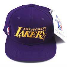 Vintage La Lakers Sports Specialties Script Snapback Hat Nwt La Lakers Hats Los Angeles Lakers
