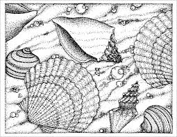 Nature coloring pages are a great way to help kids learn about the changing of seasons as well as the names of different animals, flowers, and plants of varying shapes and sizes. Realistic Seashell Coloring Page Coloringbay