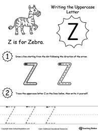 free tracing and writing the letter z myteachingstation com