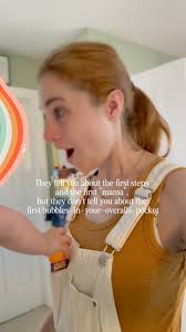 Brb I have to go write this down in her milestone calendar 🫧