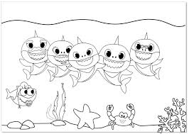 Fun shark coloring pages for your little shark. Pinkfong Baby Shark Coloring Page For Kids Mitraland