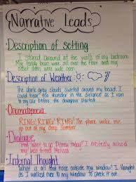 Narrative Leads Examples Given Writing Lessons Fifth