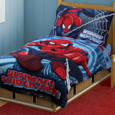 Marvel Comics Ultimate Spider Man 4pc Toddler Bedding Set