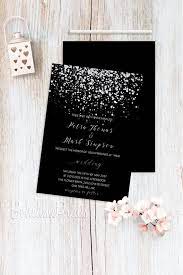 Black And Silver Wedding Invitation Suite Elegant Wedding Etsy Silver Wedding Invitations Black Wedding Invitations Elegant Wedding Invitations