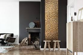 Un panneau mural décoratif en bois vous permettra de transformer un espace intérieur en lui donnant une ambiance organique. Panneau Decoratif Mural Fleur D Or Frise Papier Peint