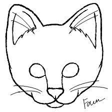 Basic Line Art Drawing Possible Template For Cake Cat Face Drawing Simple Face Drawing Simple Cat Drawing