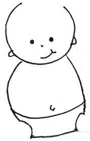 A step by step tutorial on how to draw this cartoon baby dinosaur. How To Draw Cartoon Baby With Easy Drawing Lesson For Kids How To Draw Step By Step Drawing Tutorials