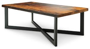 Masks are required to enter our store. Portland Reclaimed Wood Coffee Table Industrial Coffee Tables By Woodcraft Furniture Houzz