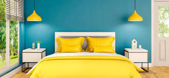 Two Colour Combination For Bedroom