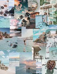 Ocean Beach Collage Beach Themed Wallpaper Beach Wall Collage Beach Wallpaper