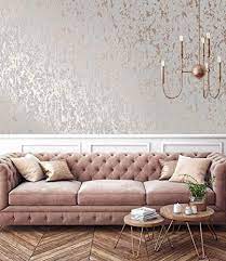 Rose gold's warm tones blend well with a variety of bold colors and brings a feeling of luxury and glamour to any interior design concept. Stc Wallpaper Milan Rose Gold Wallpaper For Bedroom Living Room Office Amazon In Home Improvement