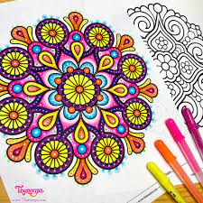 Recommended for vinyl projects 10 inches +). Easy Mandala Coloring Pages Set Of 12 Printable Mandala Coloring Pages By Thaneeya Mcardle Thaneeya Com