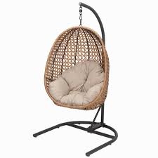Zero gravity hammock chair plan. Better Homes Gardens Lantis Patio Wicker Hanging Chair With Stand And Beige Cushion Walmart Com Walmart Com
