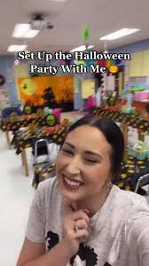 BEST HALLOWEEN EVER 🎃 #halloween #halloweenparty #classroomtransformation  #mrswoolleyin5th #teachersoftiktok #elementaryschool #classparty #ceo