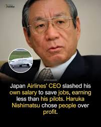Former Japan Airlines CEO reduces salary