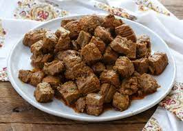 Add oil, 2 turns of the pan, and cook beef in single layer to brown and crisp, 2 to 3 minutes on each. Indian Spiced Steak Bites Barefeet In The Kitchen
