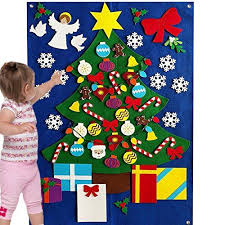 Felt Christmas Tree For Kids Toddlers Wall Decoration Set Flannel Storyboard Giant 3 5 Ft Premium Felt Christmas Tree Christmas Trees For Kids Winter Ornaments