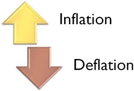 difference between inflation and deflation with comparison