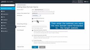 How To Create A Forwarding Domain In Plesk Youtube