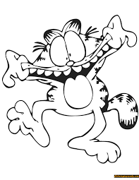 One team pit in a team of the race that was resting to have lunch.but odie only could see garfild held his lunch without he brought anything. Funny Garfield Coloring Pages Funny Coloring Pages Coloring Pages For Kids And Adults