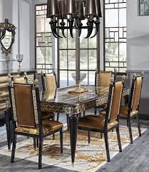 4.4 out of 5 stars. Casa Padrino Luxury Baroque Dining Set Gold Black 1 Dining Table And 6 Dining Chairs Dining Room Furniture In Baroque Style