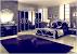 Rose Gold Royal Blue Bedroom