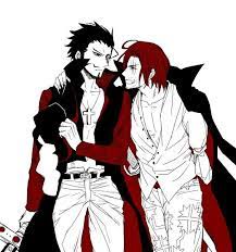 Mihawk stopped fighting shanks after shanks lost his arm. Mihawk X Shank One Piece One Piece Images One Piece Pictures One Piece Anime