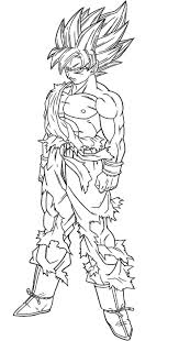 Download and print these goku super saiyan coloring pages for free. Dragon Ball Z Goku Super Saiyan 2 Coloring Pages Coloring Home