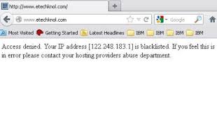 Resolved Access Denied Your Ip Address Is Blacklisted Ip Address Denied Addressing