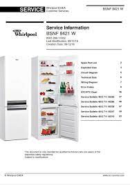 Check spelling or type a new query. Whirlpool Bsnf 8421 W Refrigerator Service Manual Technicians Guide Refrigerator Service Whirlpool Manual