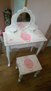 Kidkraft Princess Diva Make Up Vanity Table Stool Mirror Pink Girls Kids Wood Muebles Para Ninos Muebles Ninos