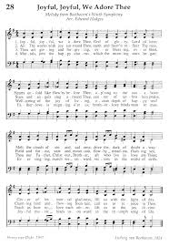 Joyful Joyful We Adore Thee Hymn Music Hymn Sheet Music Gospel Song Lyrics