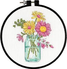 What do you do when you can't find the perfect cross stitch chart? Summer Flowers Cross Stitch Kit