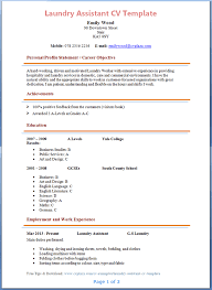 Cleaner sample resume sample resume for cleaning job cleaner resume. Laundry Assistant Cv Template Tips And Download Cv Plaza