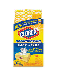 Clorox bleach free cleaning w. Clorox Disinfecting Wipes Crisp Lemon Scent 3 3 Oz White Pack Of 75 Wipes Office Depot