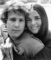 Teenagers watching love story in 1970