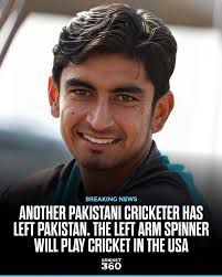 Another Pakistani cricketer has left Pakistan. The left arm spinner will  play cricket in the USA. #Pakistan #PCB