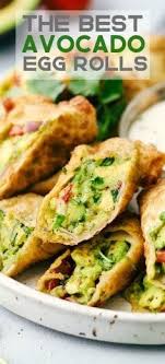 Avocado Egg Rolls Are Crispy On The Outside With An Avocado Mixture Inside That Is Bursting With Flavor O Avocado Egg Rolls Egg Roll Recipes Appetizer Recipes