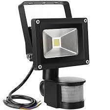 Le 10w Super Bright Motion Sensor Flood Light Outdoor Led Flood Lights 700lm 100w Equivalent 6000k Daylight White Security Lights Led Flood Lights Flood Lights