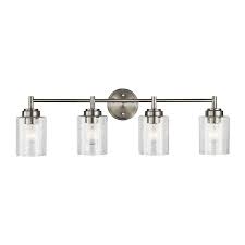Price match guarantee + free shipping on eligible orders. Kichler Winslow 4 Light Nickel Transitional Vanity Light In The Vanity Lights Department At Lowes Com